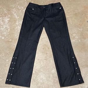Elie Tahari Wool Trousers Pants Gray Lined 14